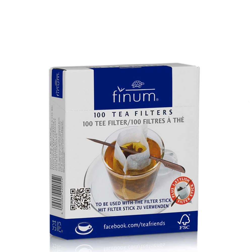 Papírové čajové filtry s tyčinkou 100 ks - Finum